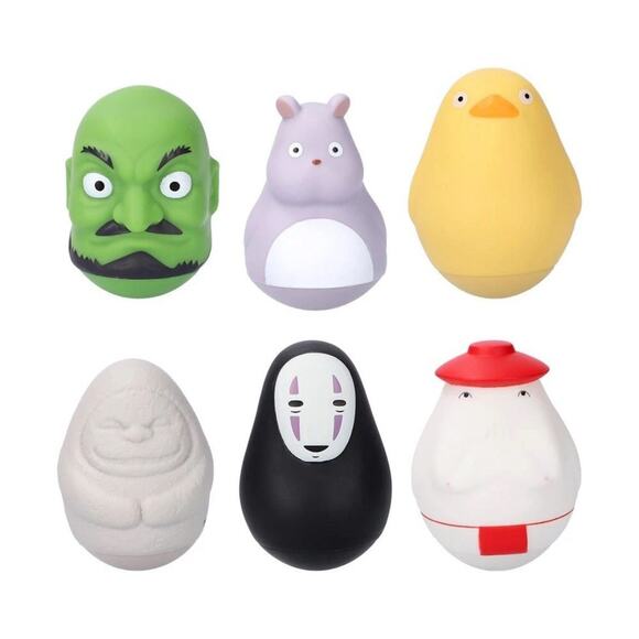 Spirited Away Roly Poly Complete Set Lot Of 6 Confirmed Imported Japan New - Picture 3 of 7